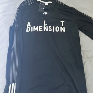 adidas Black Long Sleeve 'ALT DIMENSION' Graphic Tee